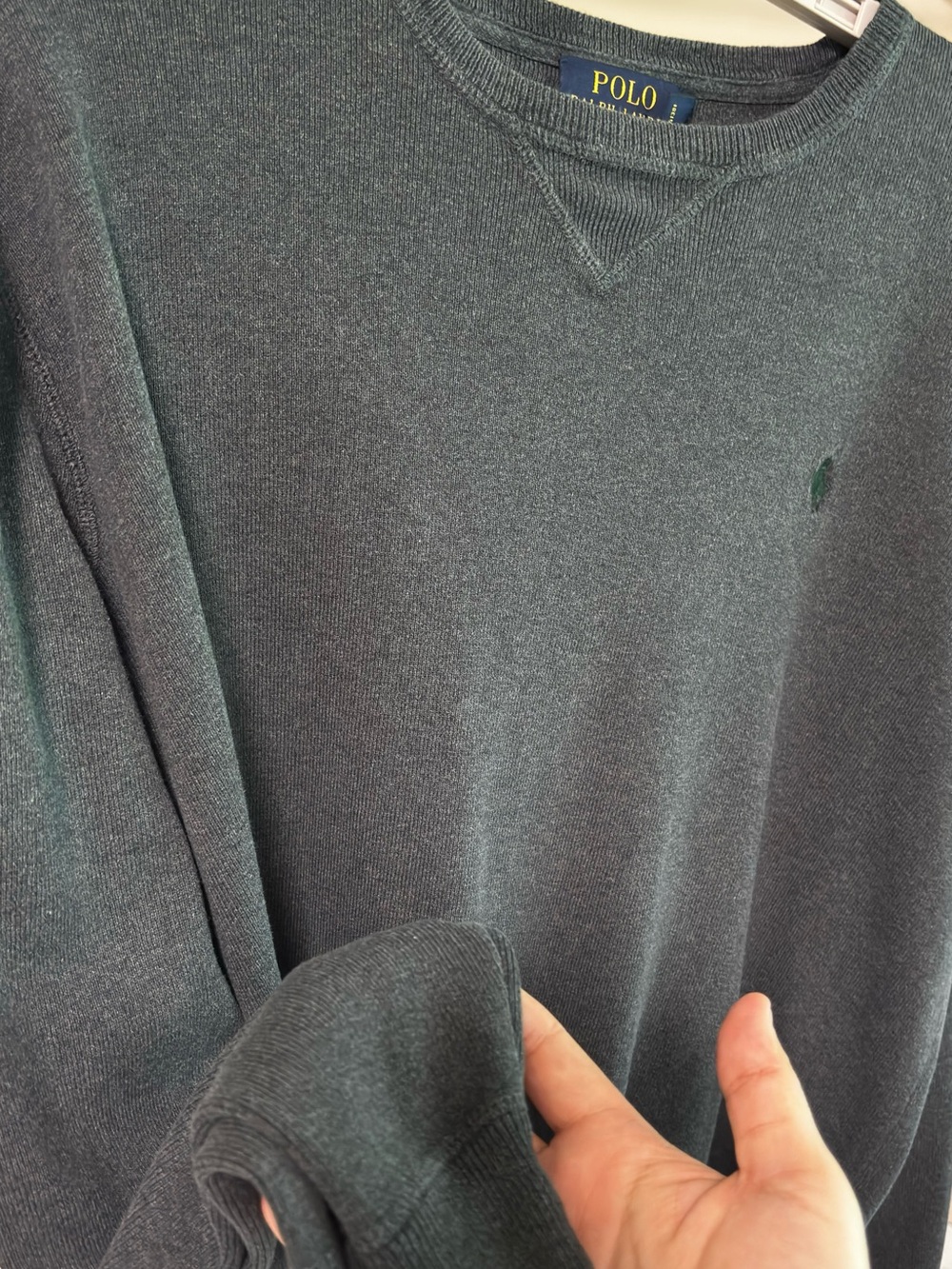 Polo by Ralph Lauren Crewneck Sweater in Dark Teal - Picture 6 of 10